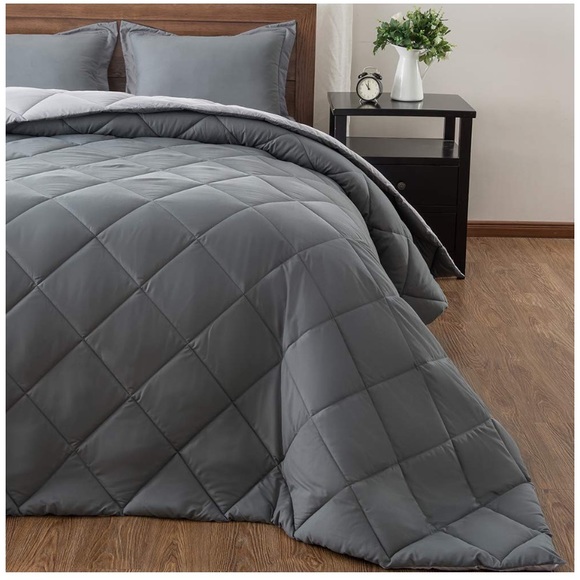 3 PC Set-Down Alternative Reversible Comforter - Picture 3 of 5